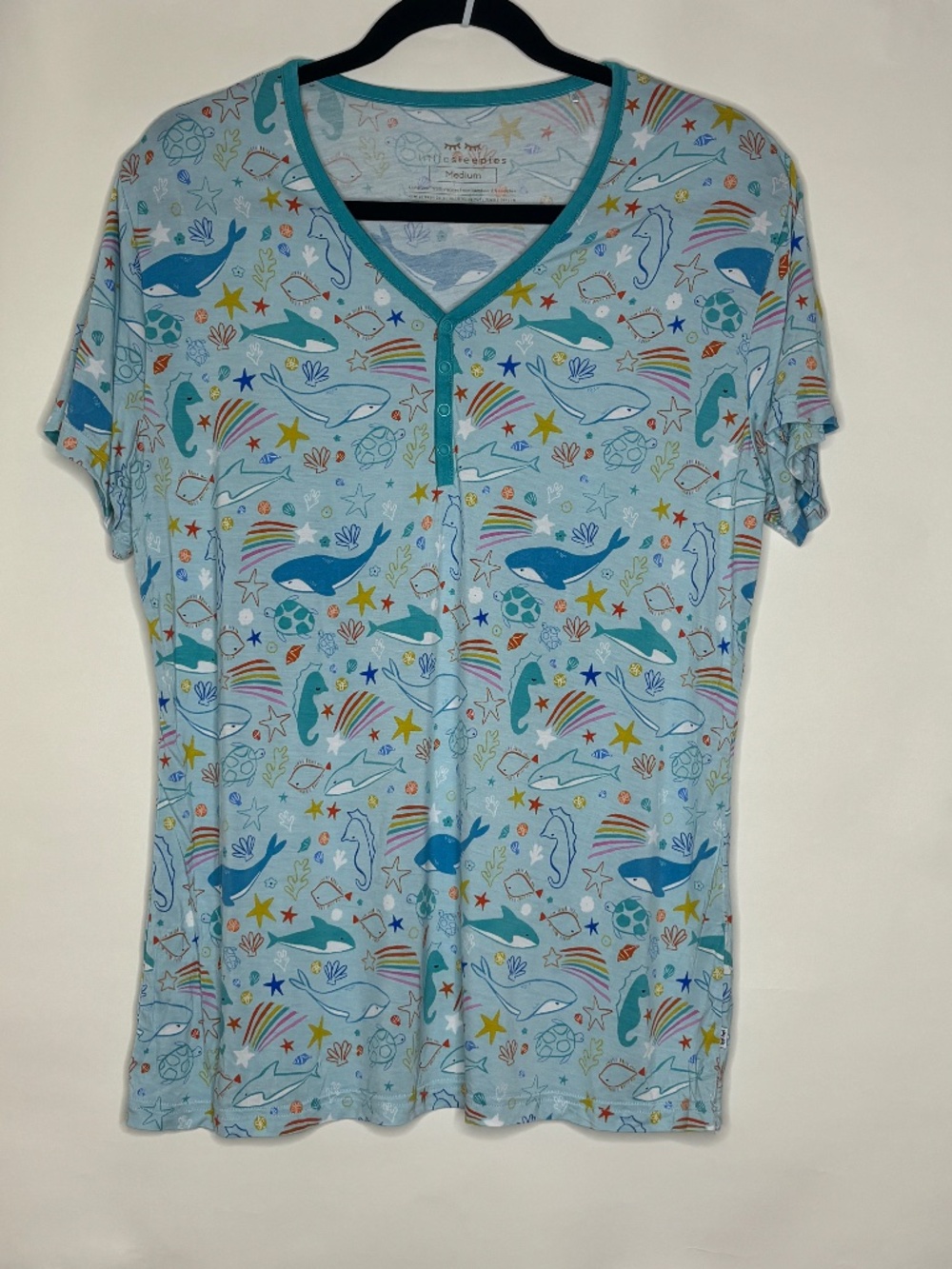 Little Sleepies Ocean Pals PJ Short Top Set
